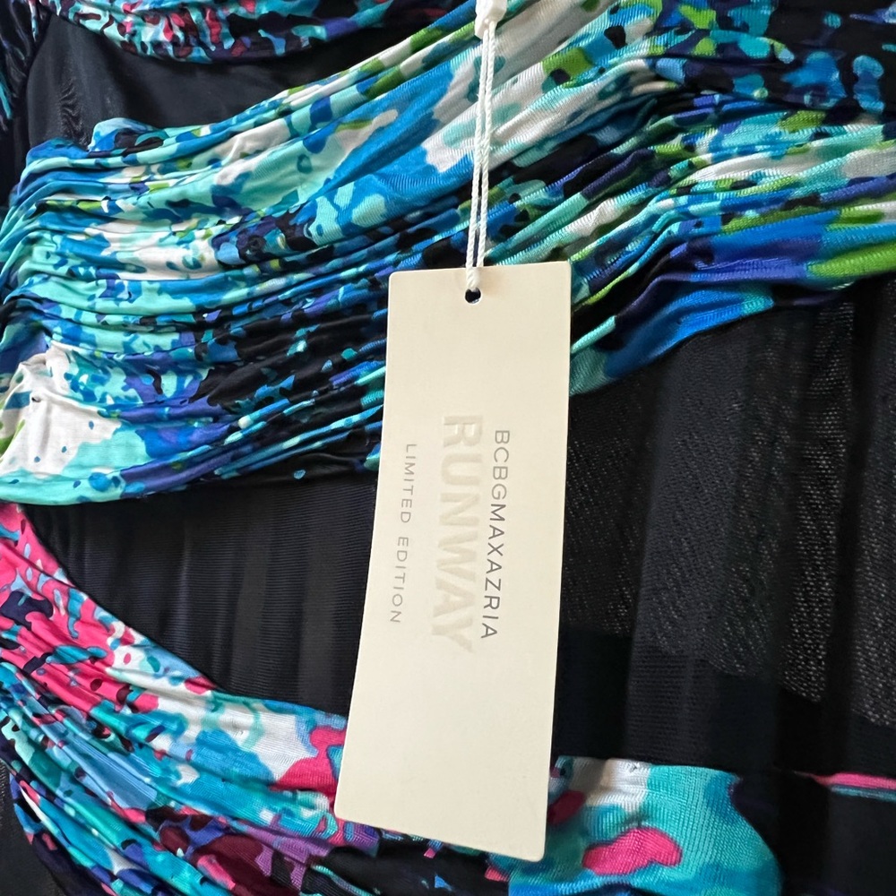 BCBG MaxAzria Dutch Blue Runway Dress - Size Medium - NWT - Picture 4 of 8